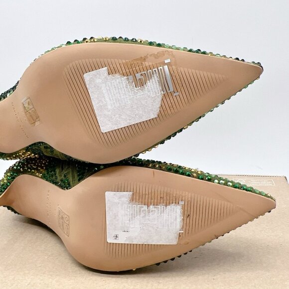 Kurt Geiger London Belgravia Camouflage Crystal Camo Booties EU 36.5 US 6.5 NEW - Picture 11 of 13